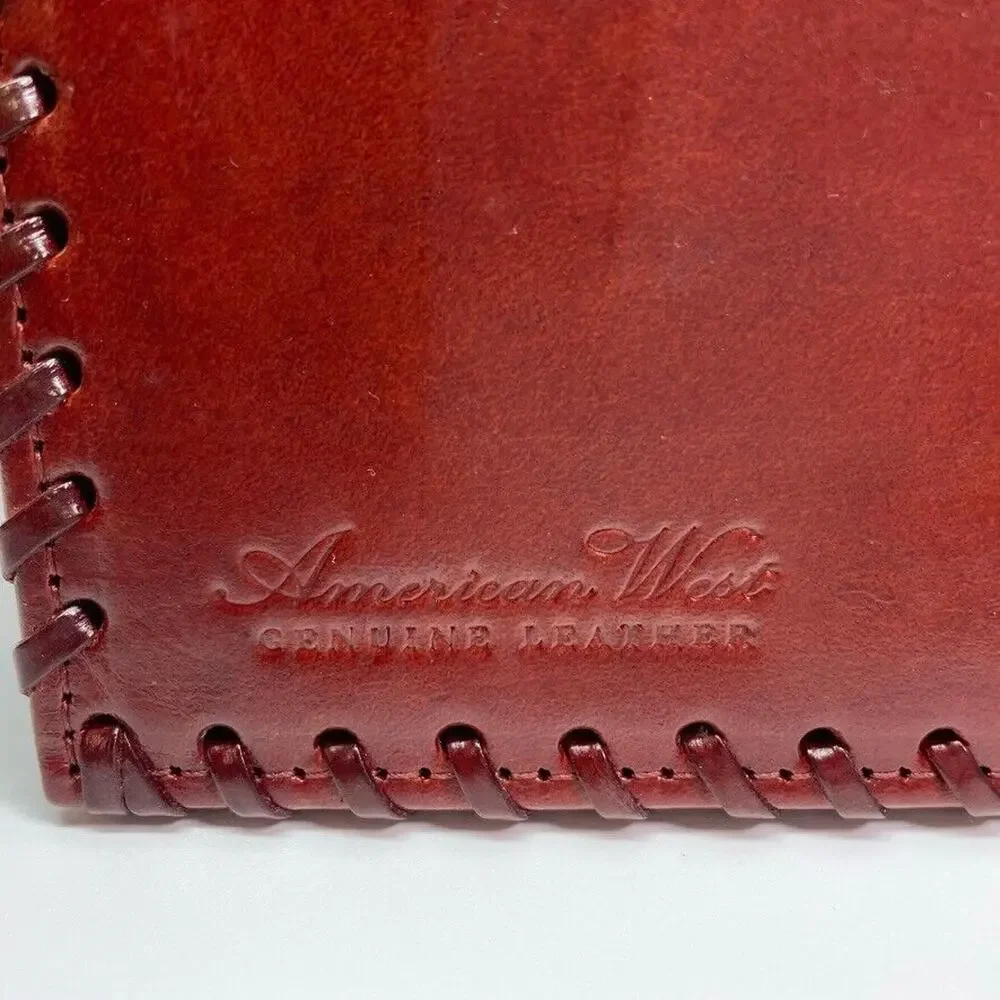 American West Red Leather‎ Portfolio Organizer 10.5